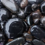 DECOTOP Black - Натуральная чёрная галька, 3-8 см, 1.5 кг/1 л